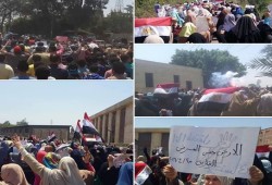 مسيرة حاشدة ضد السيسي بالزقازيق
