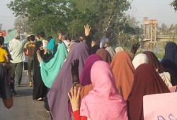 مسيرة لثوار أنشاص الرمل بالدقهلية ضمن فعاليات 25 إبريل