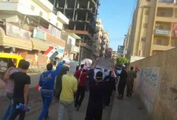 مسيرة جماهيرية حاشدة لثوار "إيتاى البارود" تطالب بإسقاط النظام