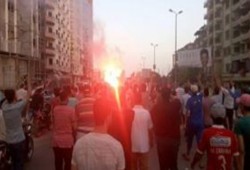 مسيرة مفاجأة لشباب ضد الانقلاب بالزقازيق