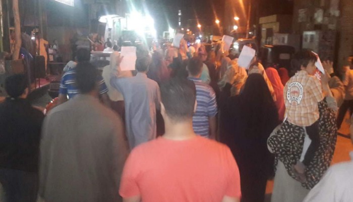 مسيرة ليلية بمركز قليوب ضد حكم العسكر