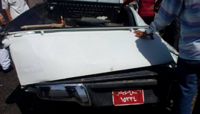 الإسعاف: وفاة 3 وإصابة 15 آخرين فى حادث انقلاب ربع نقل بالمنيا