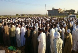 بالصور.. الآلاف من أهالى البحيرة يشيعون جثمان الشهيد "ممدوح شلضم"