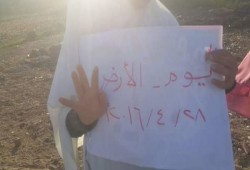 سلسلة بشريه على طريق ههيا الزقازيق ضد حكم العسكر