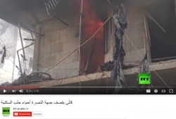 الإعلام الروسي يعرض قصف النظام السوري لحلب على أنه للمعارضة