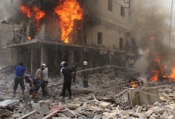 نشطاء مصريين يطلقون حملة على موقع الحملات العالمي" اڤاز" لإنقاذ حلب تحت شعار "حلب تحترق "