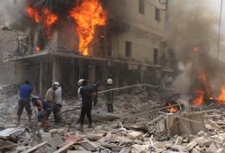 نشطاء مصريين يطلقون حملة على موقع الحملات العالمي" اڤاز" لإنقاذ حلب تحت شعار "حلب تحترق "
