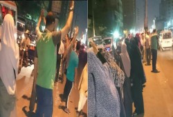 وقفة غاضبة لثوار الشرابية تنديداً بالانقلاب العسكري وتضامناً مع حلب