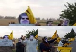 البحيرة .. سلسلة بشرية لثوار الدلنجات تُندد بقصف حلب