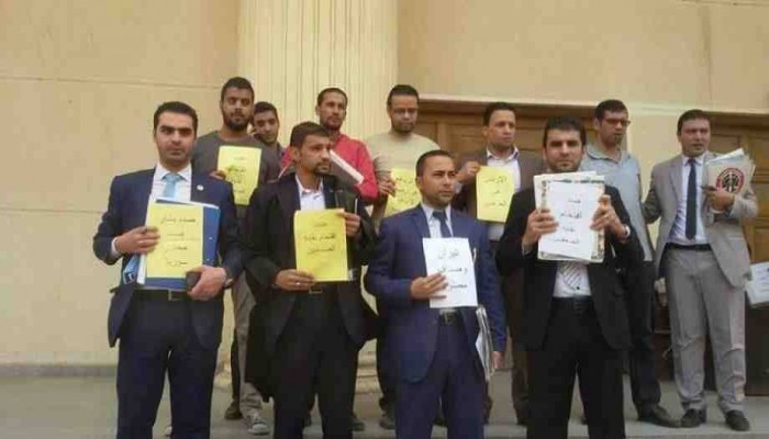 وقفة احتجاجية لمحاميو البحيرة تنديداً باقتحام "الصحفيين"
