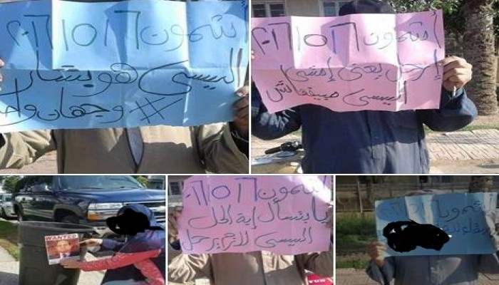 ثوار المنوفية ينظموا سلسلة بشرية باشمون