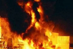 العريش.. مجهولون يشعلون النار فى «فنطاسين مياه» ويلوذون بالفرار