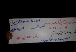 فعالية ليلية لثوار برج العرب بالإسكندرية تهتف: "السيسي خاين وعميل"
