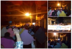 مسيرة ليلية مناهضة للانقلاب لثوار قطور بالغربية