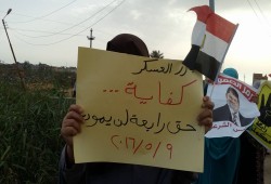 سلسلة لنساء ضد الانقلاب بكفر سعد في ذكرى مجزرة البصارطة