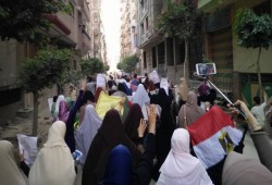 مسيرة مناهضة للانقلاب لثوار الحسنية بالزقازيق