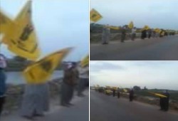 سلسلة بشرية لثوار الدلنجات تُردد "يسقط حكم العسكر"