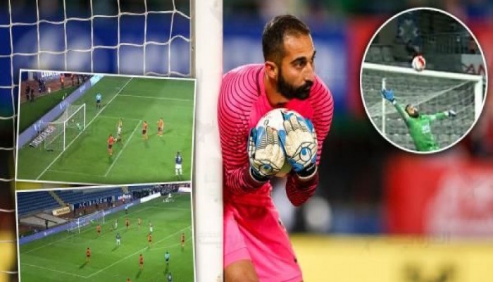 حارس تركي يُذهل الجماهير.. بتصدٍ خُرافي! (فيديو)