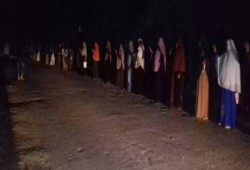 ثوار السنطة ينتفضون بسلسلة بشرية مناهضة للانقلاب العسكري