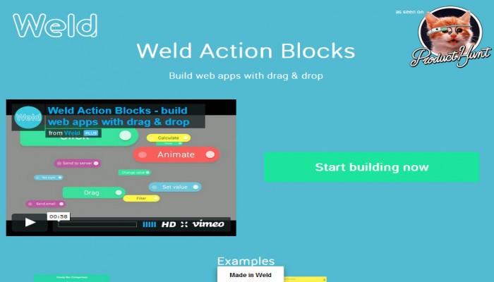 خدمة Weld لإنشاء تطبيقات ويب بدون خبرة برمجية