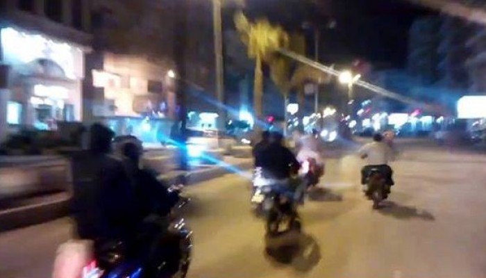 مسيرة بالدراجات النارية لشباب ضد الانقلاب بدمياط