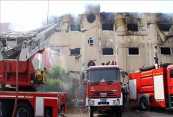 الصحة تعلن عدد المصابين في حريق "المحافظة"