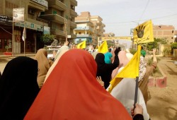 مسيرة صباحية بمدينة ومركز ‫ ‏بركة_السبع‬ بالمنوفية
