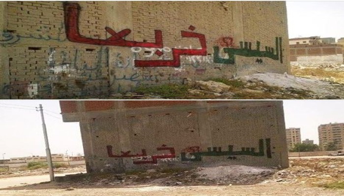 البحيرة : جداريات بـ"كفر الدوار" تُطالب برحيل العسكر