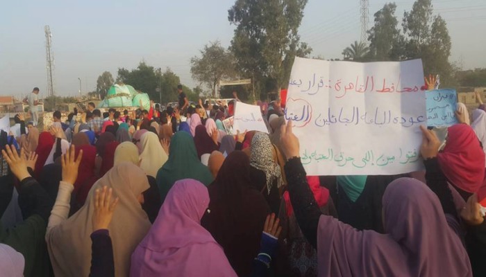 مسيرة حاشدة لثوار الزقازيق على طريق "الزقازيق - أبو حماد"
