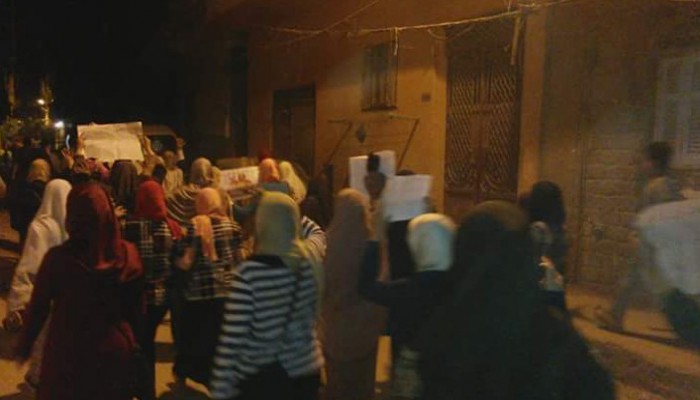فعالية ليلية لثوار العوايد بالإسكندرية تنديدا بمجازر حلب
