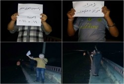 سلسلة بشرية لثوار مركز دمنهور لرفض حكم العسكر