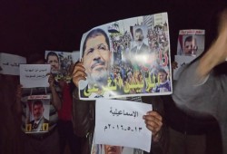 وقفة ليلة لشباب ضد الانقلاب بالاسماعيلية