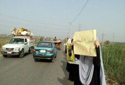 نساء ضد الانقلاب بكفر سعد يواصلون دعمهم لصمود المعتقلين