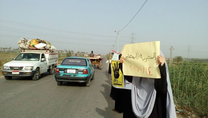 نساء ضد الانقلاب بكفر سعد يواصلون دعمهم لصمود المعتقلين
