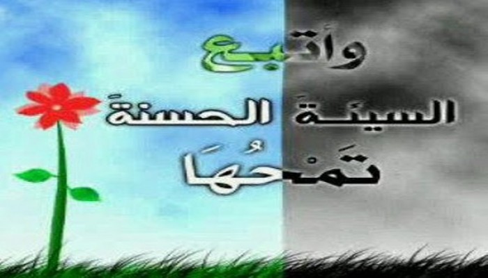 وأتبع السيئة الحسنة تمحها