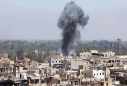 سوريا.. غارات جوية على ريف حمص وحماة