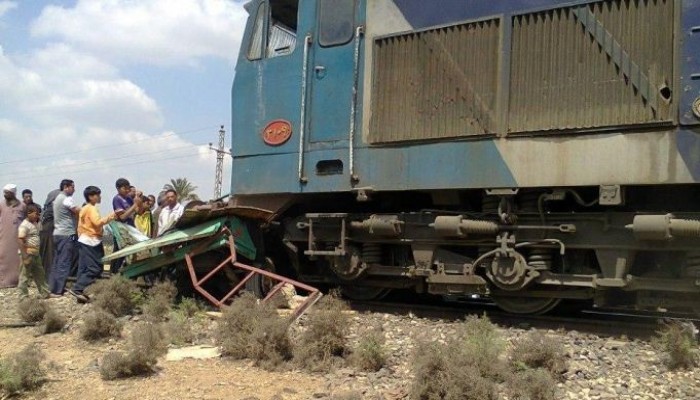 مصرع شابين تحت عجلات القطار بمحافظة الشرقية