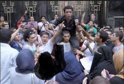 وقفة احتجاجية لطلاب الثانوية العامة بسيناء