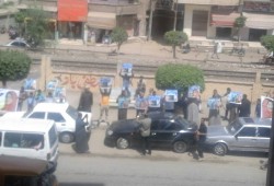 وقفة احتجاجية لأهالي الحسينية للمطالبة بالقصاص من المسيحي قتل طالبة مسلمة