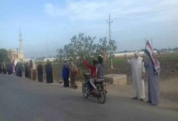 سلاسل بشرية لثوار الحسينية يالشرقية