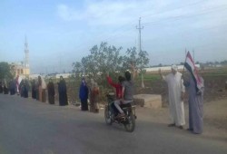 سلاسل بشرية لثوار الحسينية يالشرقية