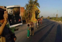فعالية مناهضة للانقلاب لثوار عزبة يونس بالفيوم