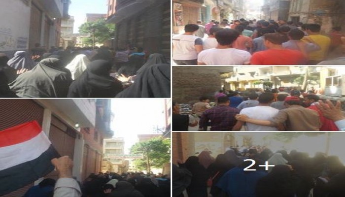 ‫ ‏الشرقية‬ : مسيرة لثوار أبوكبير تندد بفشل السيسي