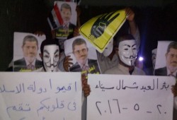 وقفة ليلية لثوار بئر العبد فى جمعة ‫"‏ارحل_يا_فاشل"