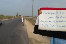 للمرة الثالثة .. سلسلة بشرية لثوار النوبارية تطالب بإطلاق سراح المعتقلين