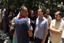 وقفة للعاملين بشركة النيل أمام مجلس الوزراء للمطالبة بحقوقهم