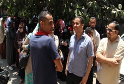 وقفة للعاملين بشركة النيل أمام مجلس الوزراء للمطالبة بحقوقهم