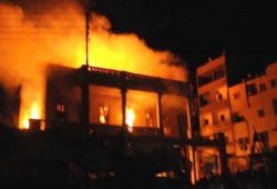 حريق يتهم 8 منازل بسوهاج