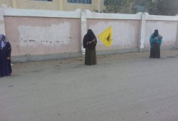 سلسلة بشرية بيوسف الصديق ضد حكم العسكر