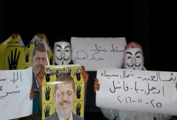 وقفة ليلية ببئر العبد ضمن فعاليات أسبوع ‫"ارحل يا فاشل"